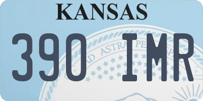 KS license plate 390IMR