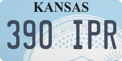 KS license plate 390IPR