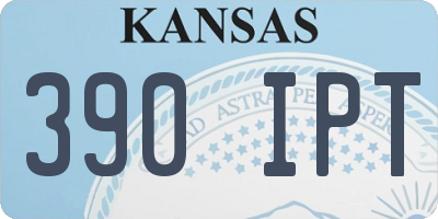 KS license plate 390IPT