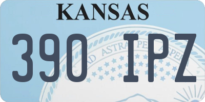 KS license plate 390IPZ