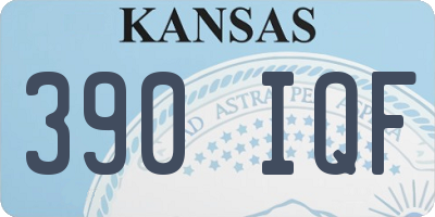 KS license plate 390IQF