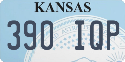 KS license plate 390IQP