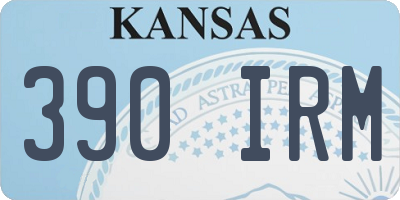 KS license plate 390IRM