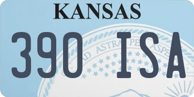 KS license plate 390ISA