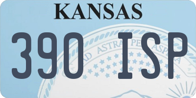 KS license plate 390ISP