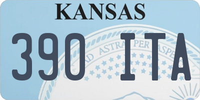 KS license plate 390ITA