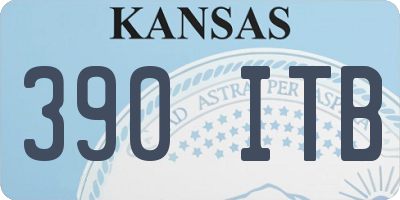 KS license plate 390ITB