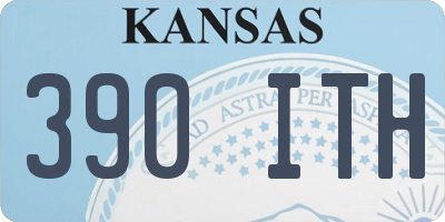 KS license plate 390ITH