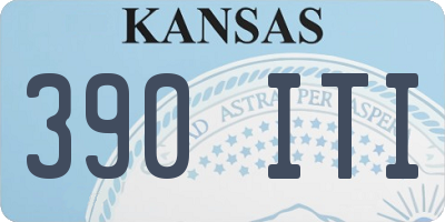 KS license plate 390ITI