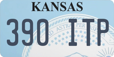 KS license plate 390ITP