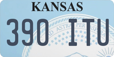KS license plate 390ITU