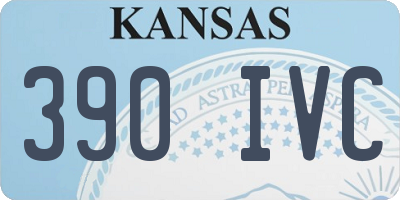 KS license plate 390IVC