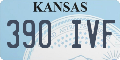KS license plate 390IVF