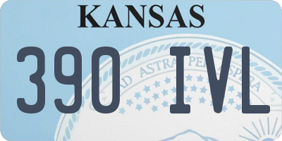 KS license plate 390IVL