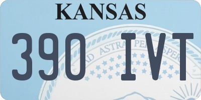 KS license plate 390IVT