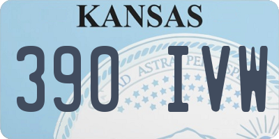 KS license plate 390IVW