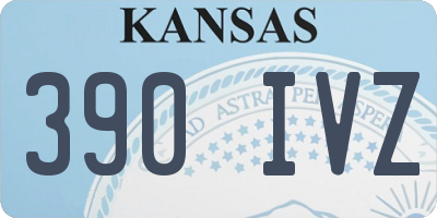 KS license plate 390IVZ