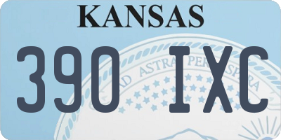 KS license plate 390IXC