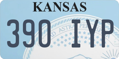 KS license plate 390IYP