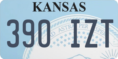 KS license plate 390IZT