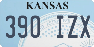 KS license plate 390IZX
