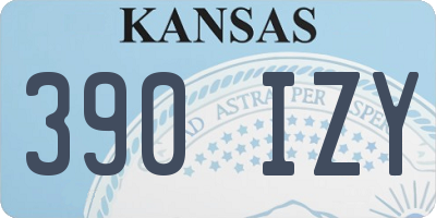 KS license plate 390IZY