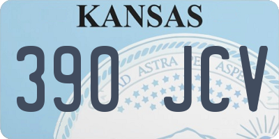 KS license plate 390JCV