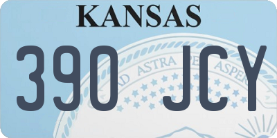 KS license plate 390JCY