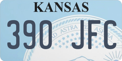 KS license plate 390JFC