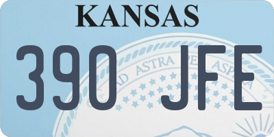 KS license plate 390JFE