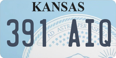 KS license plate 391AIQ