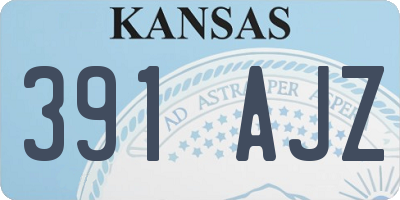 KS license plate 391AJZ