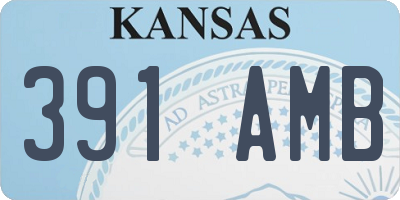 KS license plate 391AMB