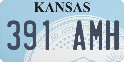 KS license plate 391AMH