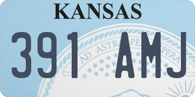 KS license plate 391AMJ