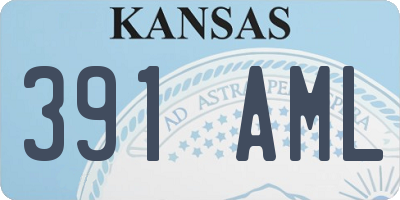 KS license plate 391AML