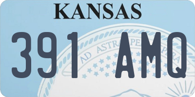 KS license plate 391AMQ