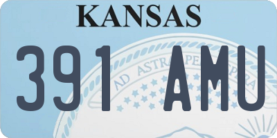 KS license plate 391AMU