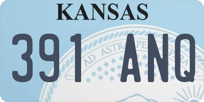KS license plate 391ANQ
