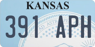 KS license plate 391APH