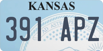 KS license plate 391APZ