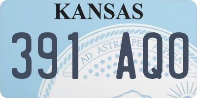 KS license plate 391AQO