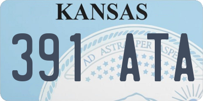 KS license plate 391ATA
