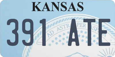 KS license plate 391ATE