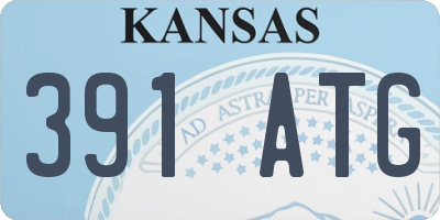 KS license plate 391ATG