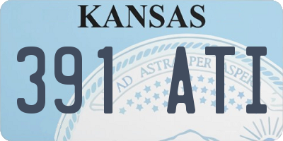 KS license plate 391ATI