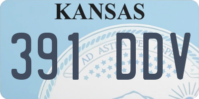 KS license plate 391DDV