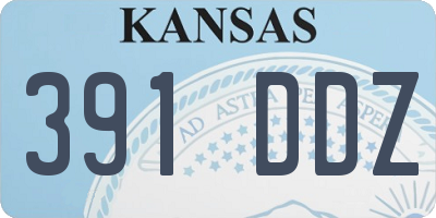 KS license plate 391DDZ