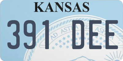 KS license plate 391DEE