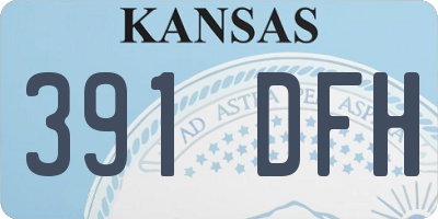 KS license plate 391DFH